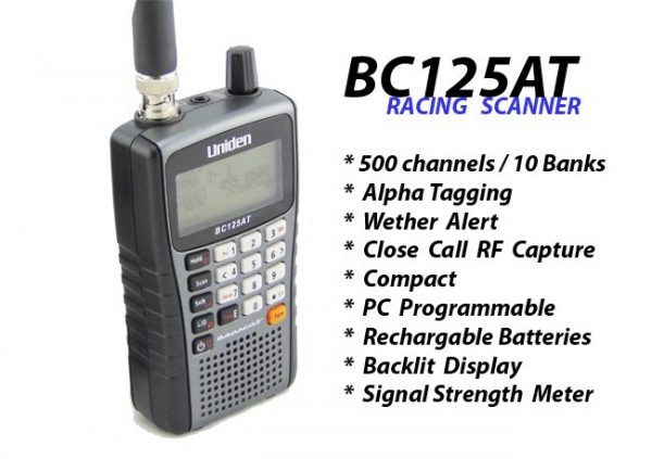 UNIDEN BC125XLT 500 Channels Race Scanner - Racing Radios
